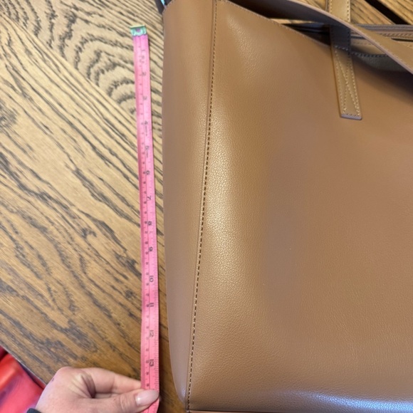 Calpak Haven 16" Laptop Tote Bag in Toffee Career Purse - Picture 15 of 16